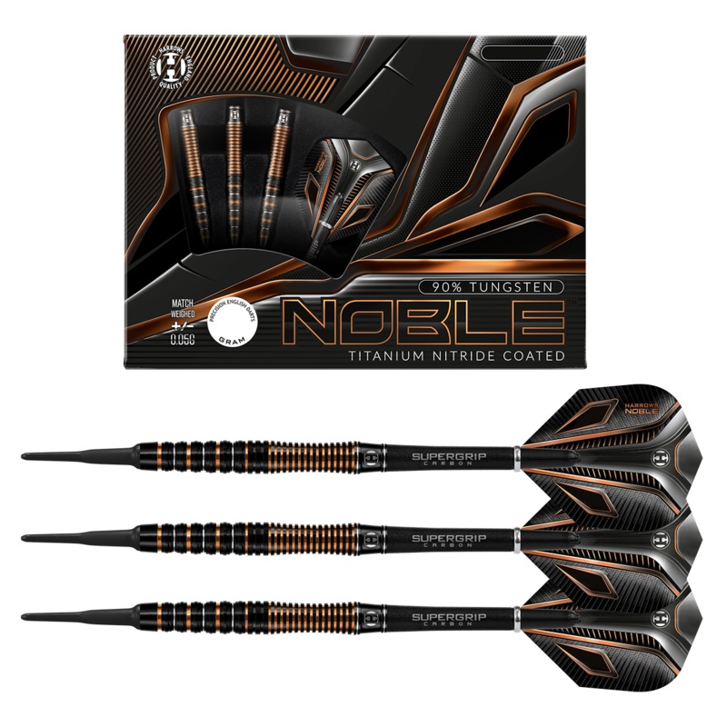 Harrows Noble 90% Tungsten Soft Tip Darts 18 Gram