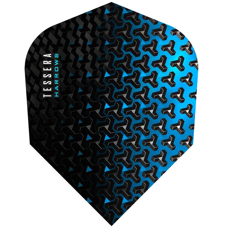 Harrows Tessera Blue Standard Dart Flights Blue