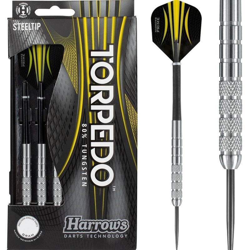Harrows Torpedo Darts – Steel Tip – Front Knurl 22g