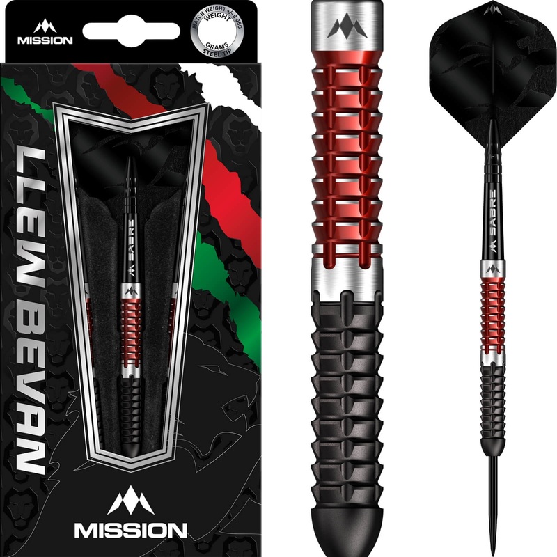 Mission – Llew Bevan Darts – Steel Tip – 90% Tungsten – 21g 23g 21 grams
