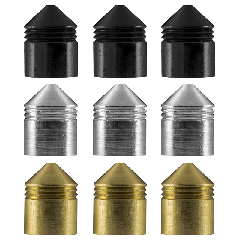 *One80 Vice Lock System – Shaft Caps – Black – Pack 6 Black