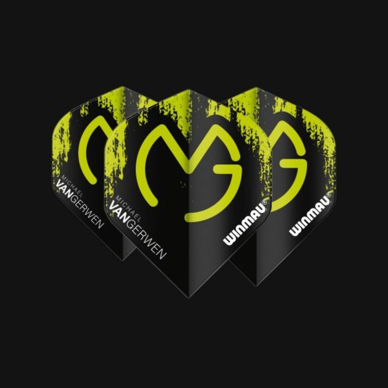 Player Mega Standard MvG (Michael Van Gerwen) Green & Black Standard 75 Micron Poly metronic