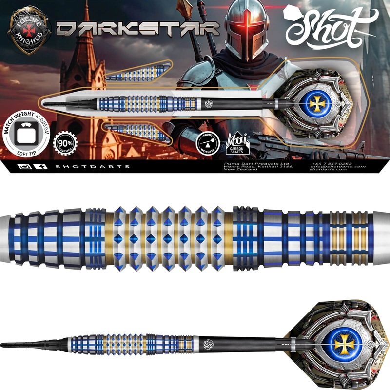 Shot – Future Knights Darkstar Darts – Soft Tip – 90% Tungsten – 20g