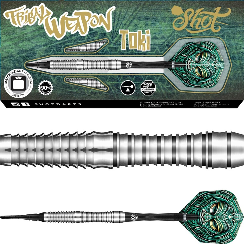 Shot – Tribal Weapon Toki Darts – Soft Tip – 90% Tungsten – 20g 22g 20 grams