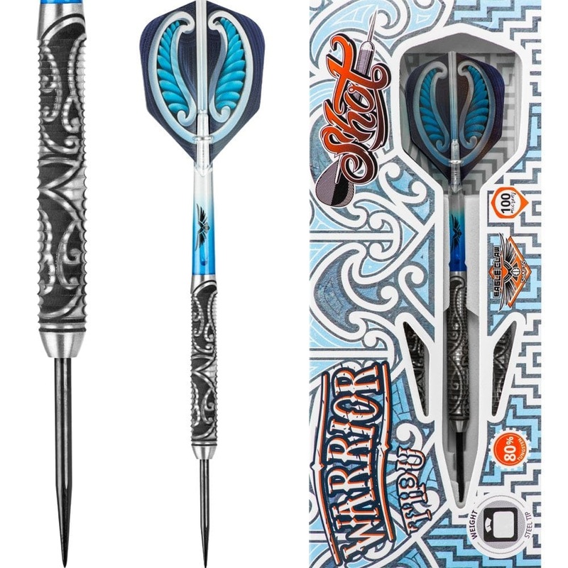Shot Warrior Darts – Steel Tip Tungsten – Razor Ring – Tipu 21g