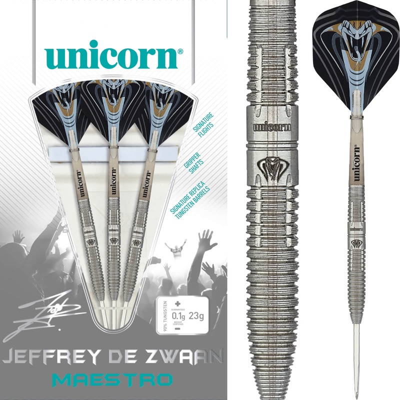 Unicorn – Jeffrey De Zwaan Darts – Steel Tip – 90% Tungsten – 23g 25g 23 grams