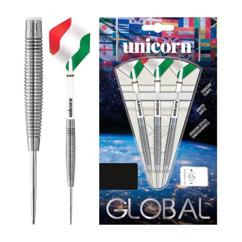 Unicorn Nandor Bezzeg Global Darts 90% Tungsten Steel Tip Darts 23 GRAM