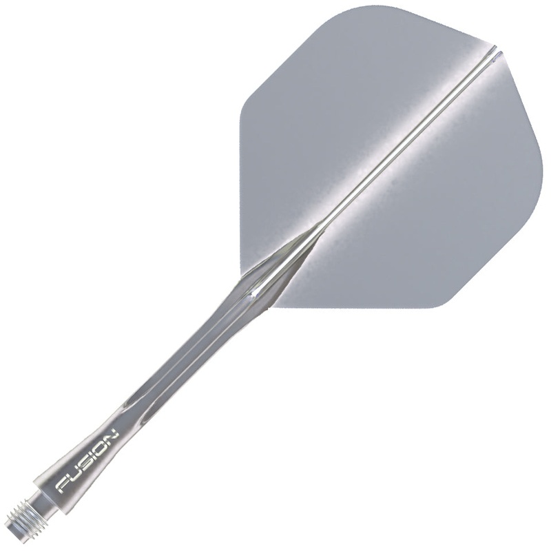 Winmau Fusion Integrated Flight & Shaft System –  No2 Medium Dark Grey Smoke