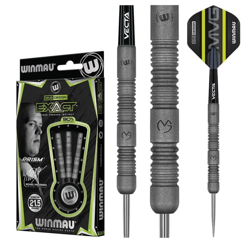 Winmau MvG Exact 90% Tungsten Steel Tip Darts 21.5 GRAM