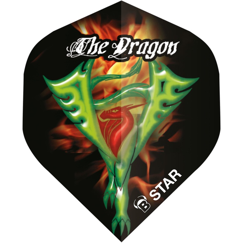 BULL’S B-Star Dart Flights – 100 Micron – A-Std – The Dragon