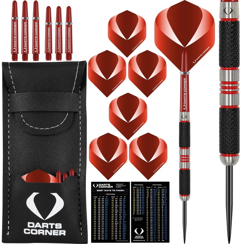*Darts Corner Firescar Darts – Steel Tip – M2 – Red Ring 23g