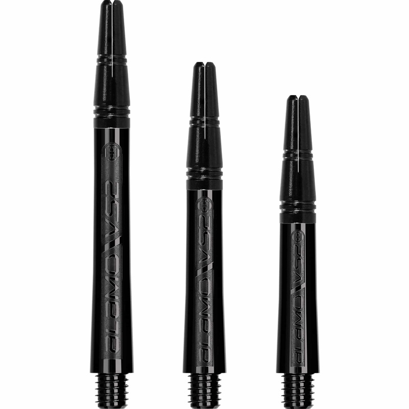 Harrows Alamo VS2 Dart Shafts – Polycarbonate – Black Aluminium Top – Black Medium