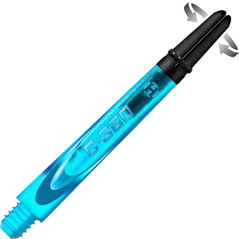 Harrows Carbon 360 Dart Shafts – Medium Aqua