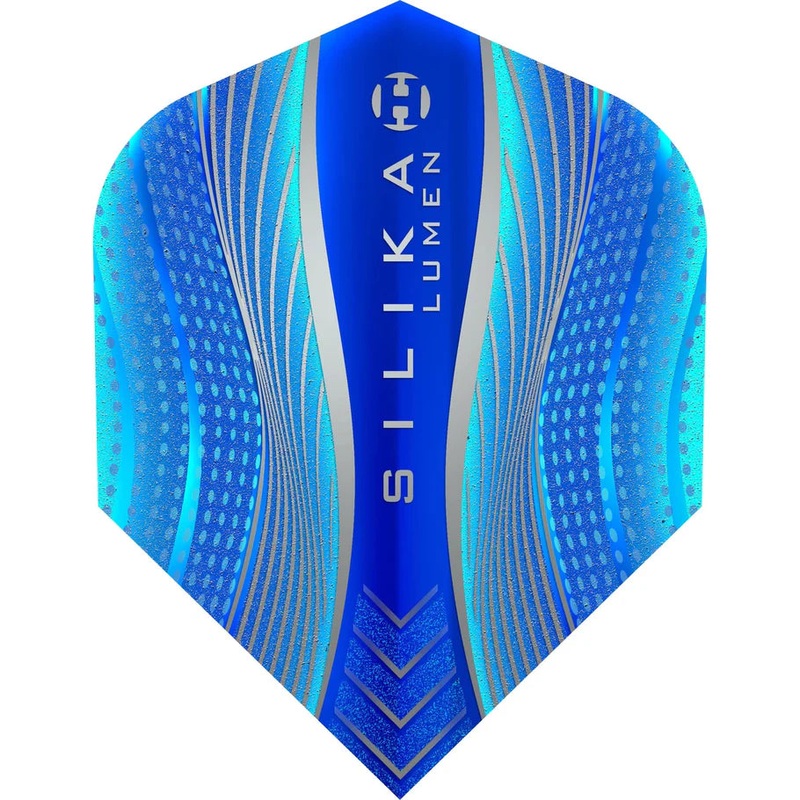 Harrows Silika Lumen – Patented Tough Crystalline Coated Blue – No6 Standard Dart Flights Standard 100 Micron Extra Strong