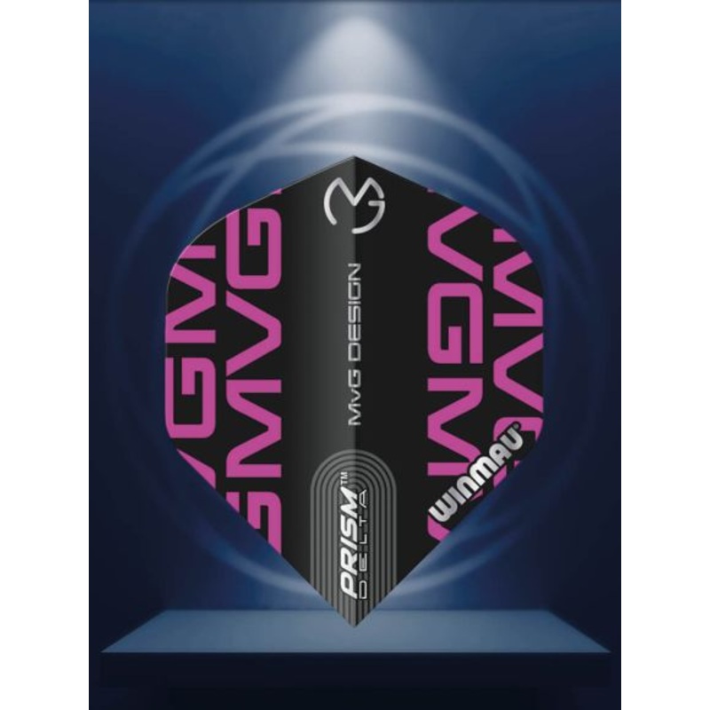 Prism Delta MvG (Michael Van Gerwen) Black & Purple Logo Extra Thick Standard 100 Micron Poly metronic extra thick