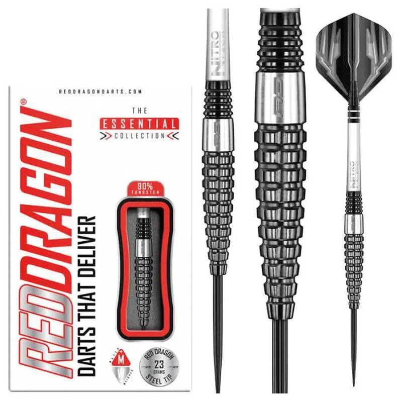 Red Dragon Carnage 3 90% Tungsten Steel Tip Darts 23 GRAM