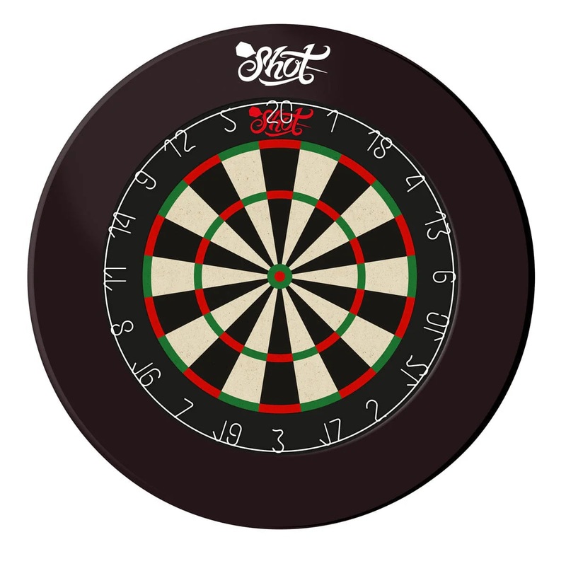 Shot 4 Piece Dartboard Surround – Black
