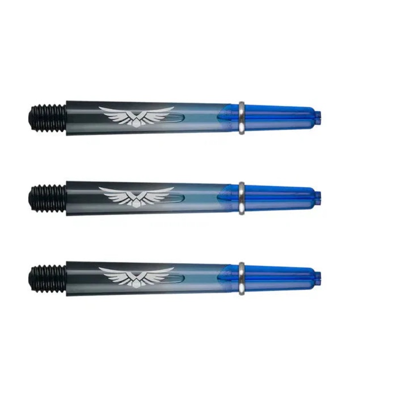Shot Eagle Claw Dart Shafts – Blue/Black – In Between