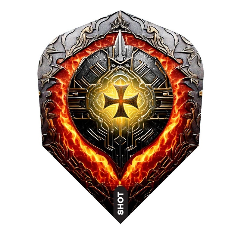 Shot Future Knights Hachette Dart Flight Set Small Standard Small Standard 100 Micron Polymer