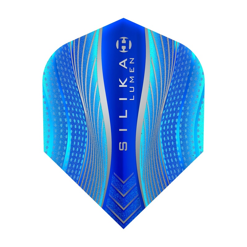 Silika Lumen No6 Standard Blue Dart Flights by Harrows