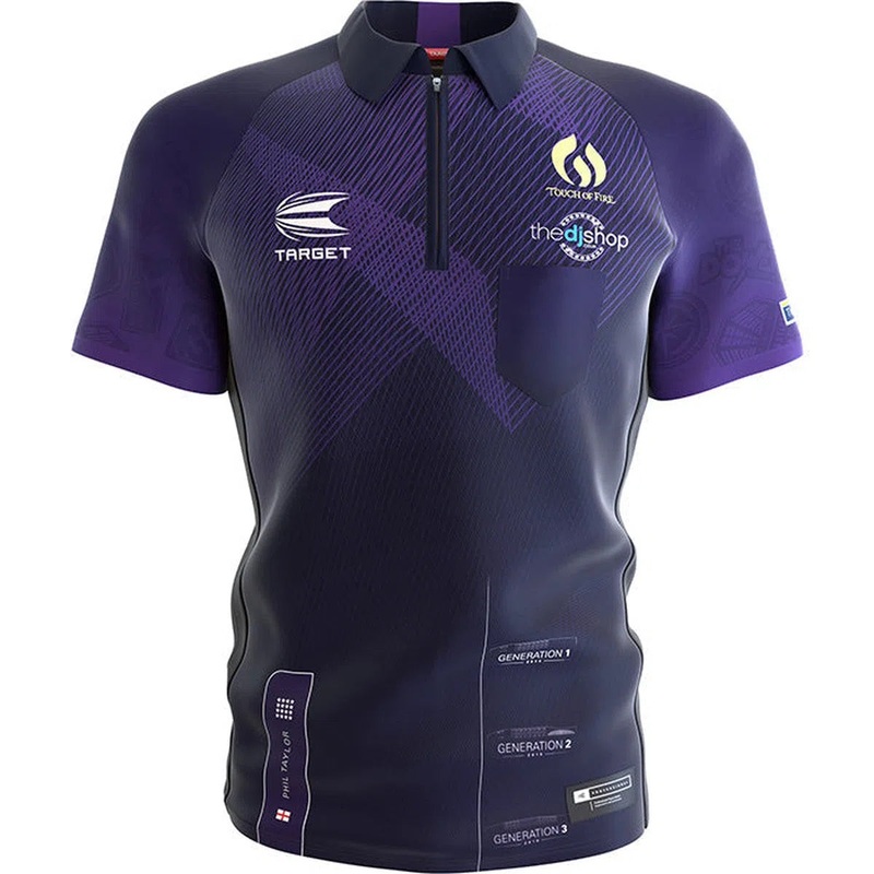 Target Darts Coolplay Collared Phil Taylor 2024 Shirt XSmall