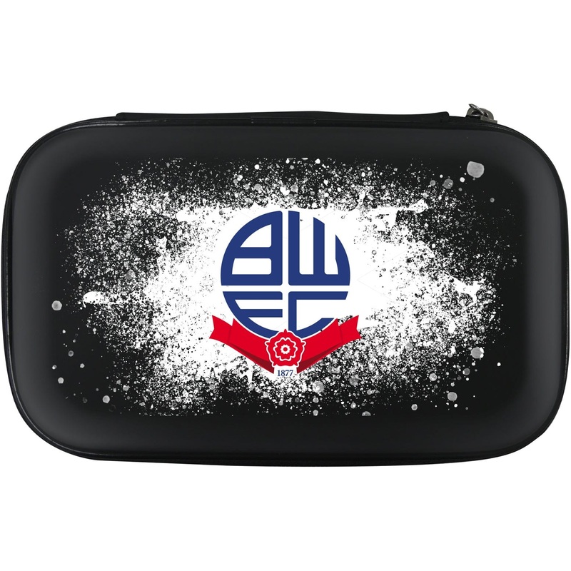 Bolton Wanderers Large Darts Case – Black – BWFC – W2 – Club Logo on White