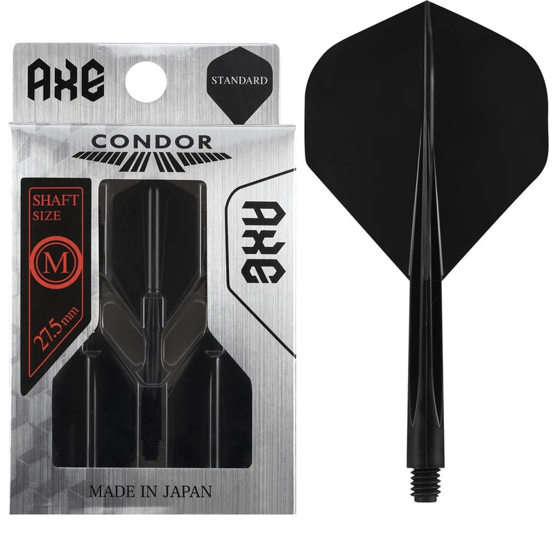 CONDOR AXE DART FLIGHT SYSTEM FLIGHTS – STANDARD – MEDIUM – BLACK