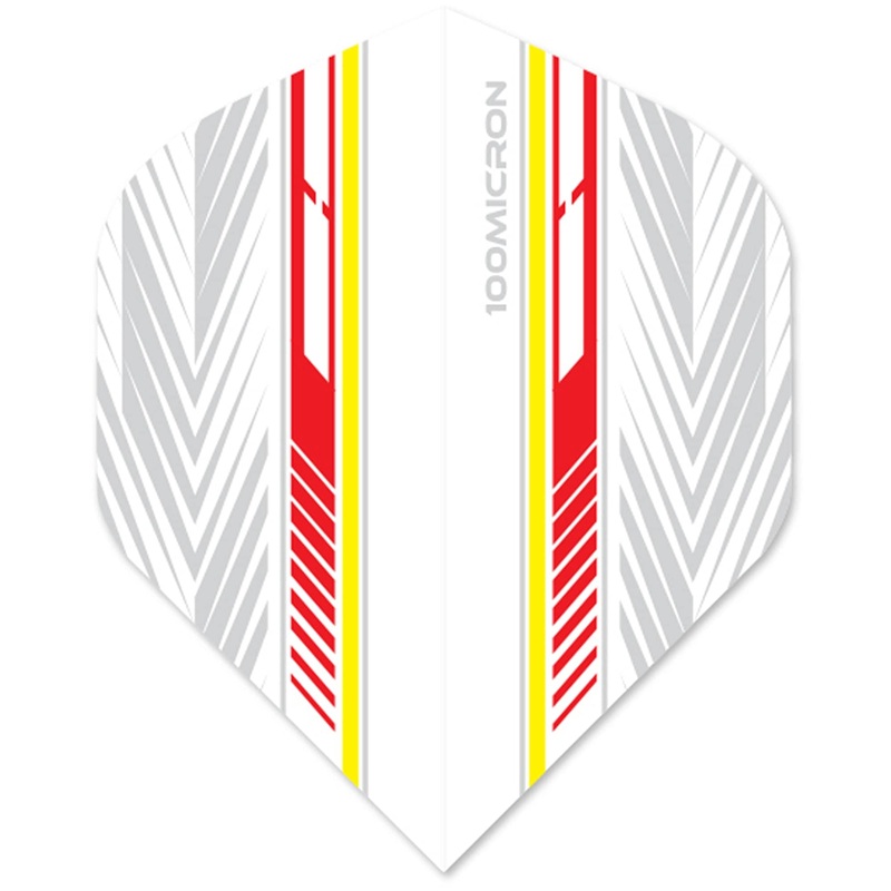 Designa Racing Flights – Standard No2 – 100 Micron – Red & Yellow