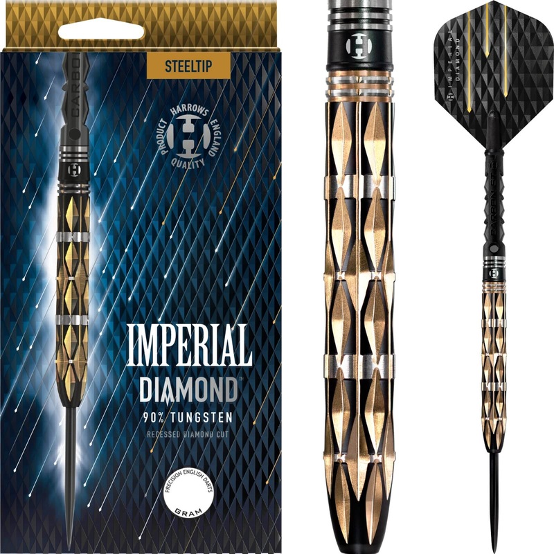 Harrows – Imperial Diamond Darts – Steel Tip – 90% Tungsten – 21g 22g 23g 24g 25g 26g 21 grams