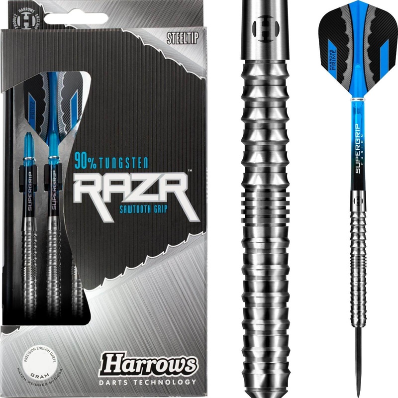 Harrows – RazR Parallel Darts – Steel Tip – 90% Tungsten – 21g 23g 25g 28g 30g 21 grams