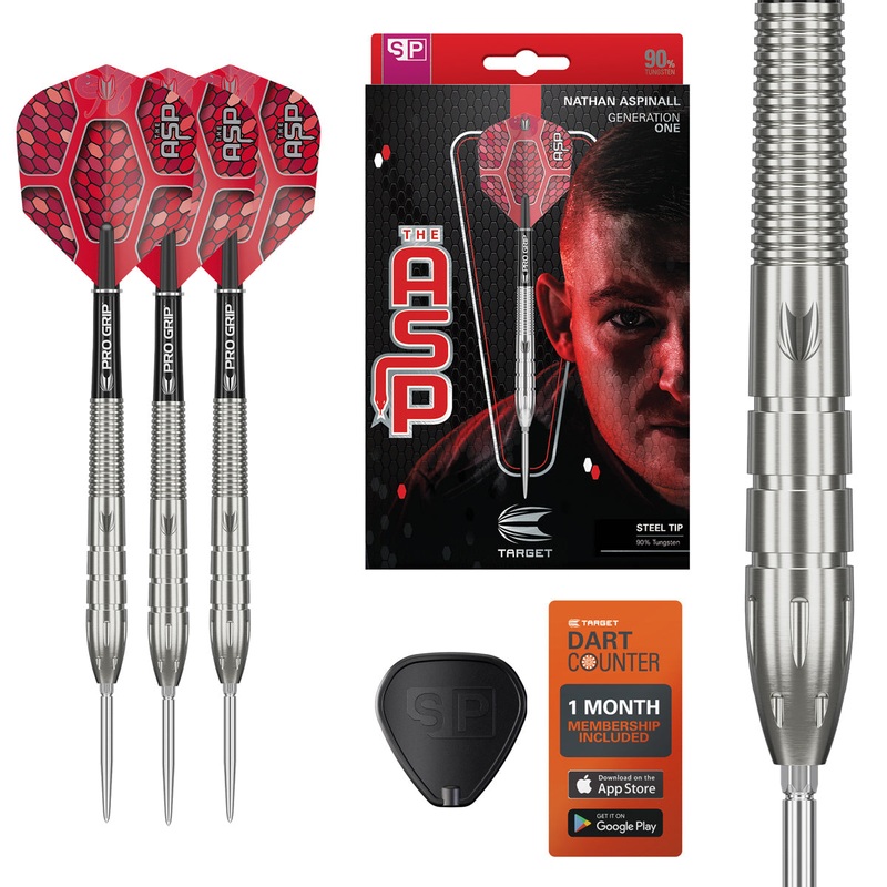 Nathan Aspinall G1 90% Tungsten SP Steel Tip Darts by Target 22 Gram