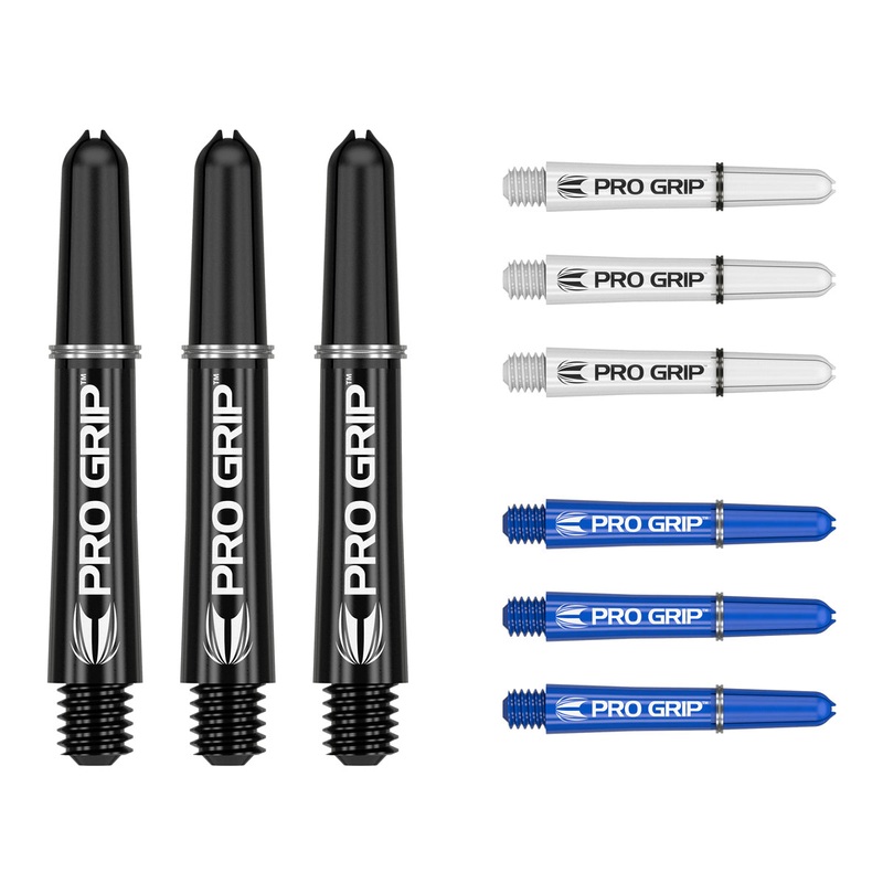 Pro Grip 3 Set Multipack Black, White, and Blue Dart Stems / Shafts by Target Short
