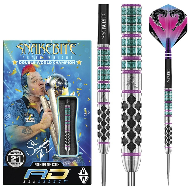 Red Dragon Peter Wright Snakebite Supa Venom Darts 21 grams