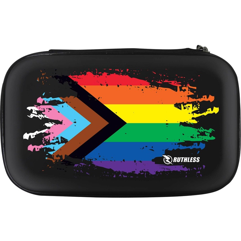 Ruthless – Progress Pride Flag EVA Darts Case – Holds 2 Sets Of Darts