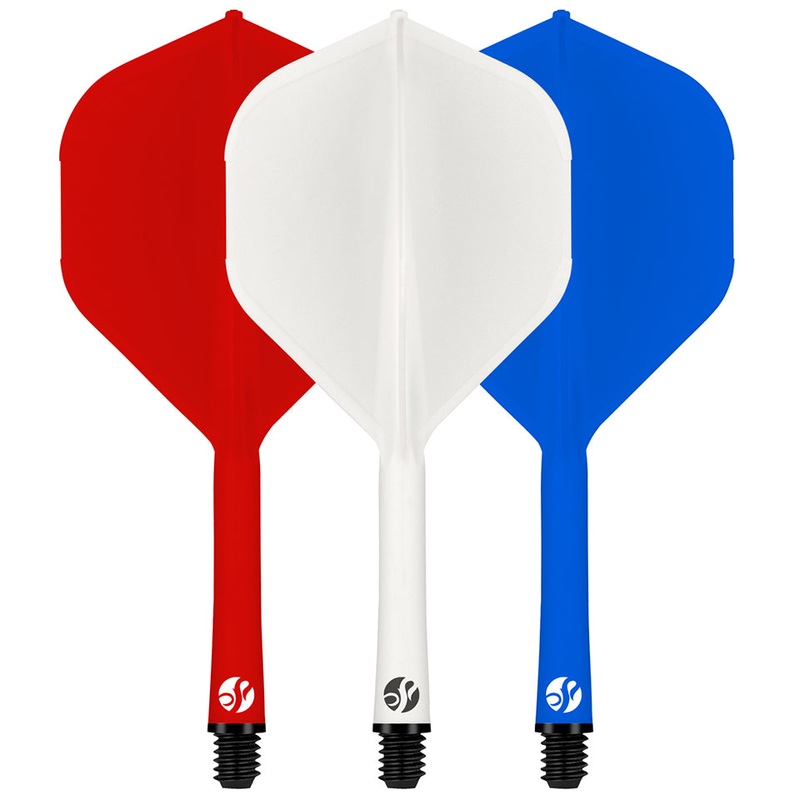 Shot Flight Deck Dart Flight & Shaft System – Standard Medium Red,White,Blue