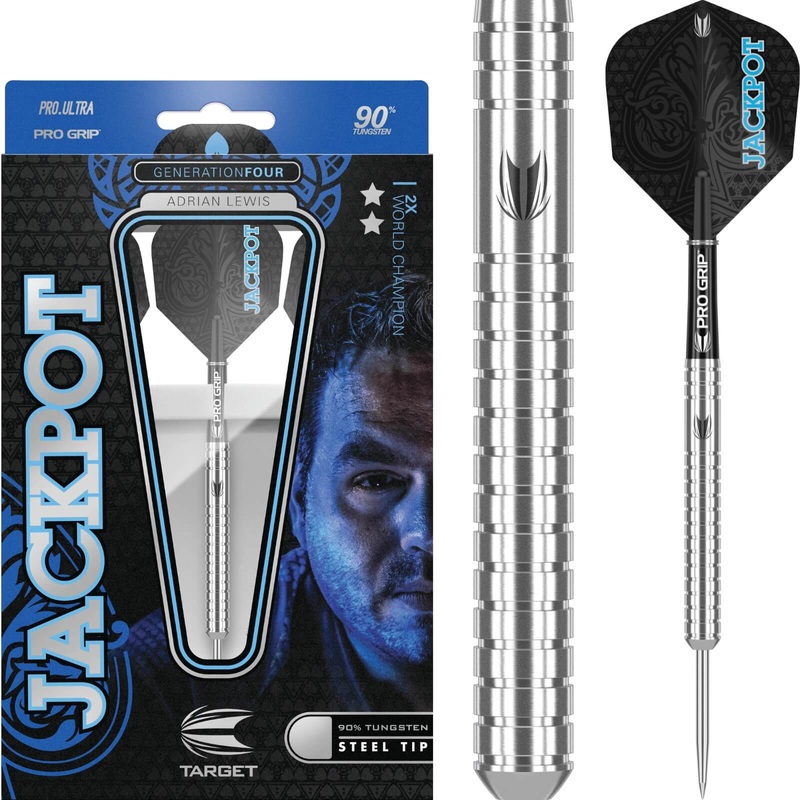 Target – Adrian Lewis Gen 4 Darts – Steel Tip – 90% Tungsten – 22g 24g 26g 22 grams