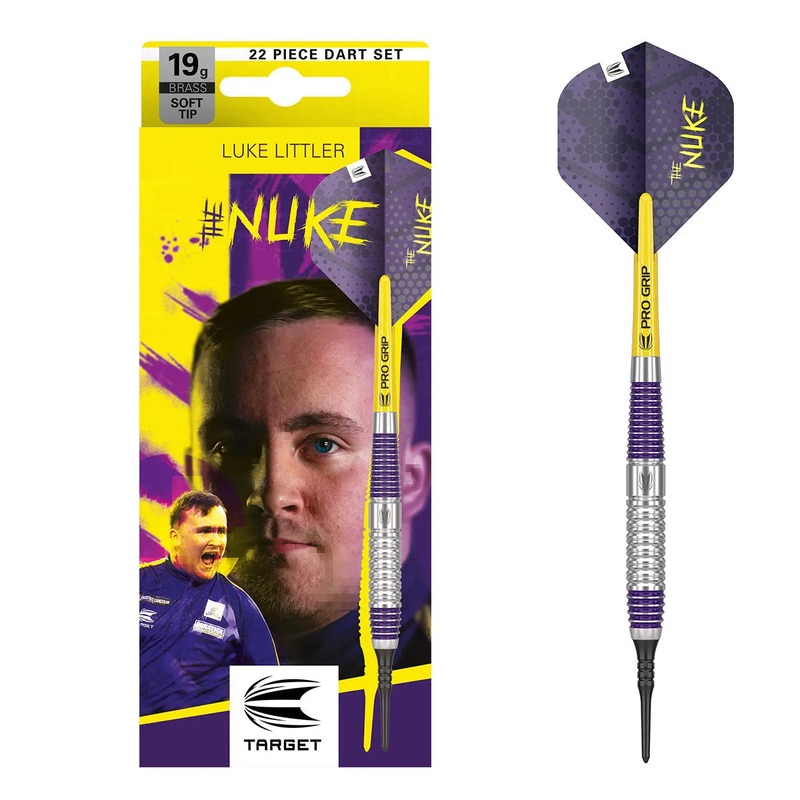 Target Darts Luke Littler Brass Soft Tip Darts 19 GRAM