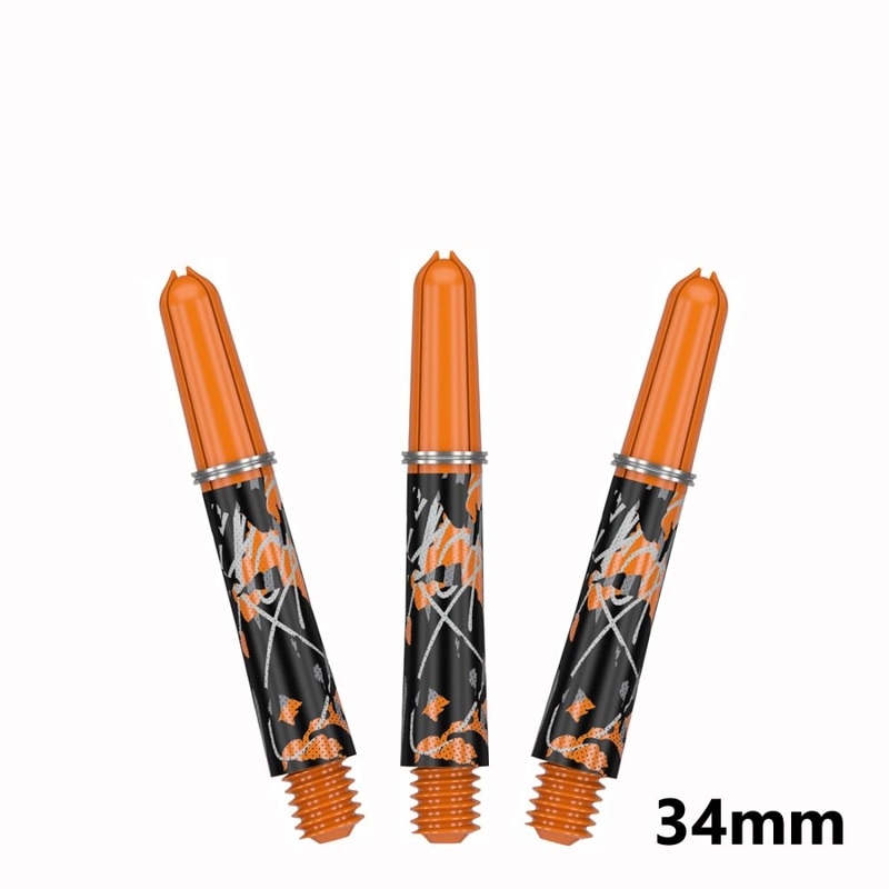 Target Pro Grip Icon Raymond van Barneveld  Dart Shafts Orange Short – 34mm