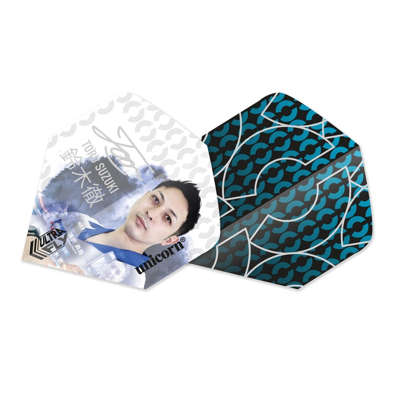 Unicorn Toru Suzuki Ultrafly Big Wing Dart Flights White /Blue