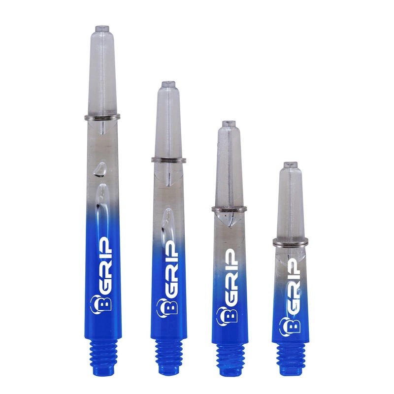 *BULL’S B-Grip TT Shaft – Polycarbonate – Clear & Blue Medium