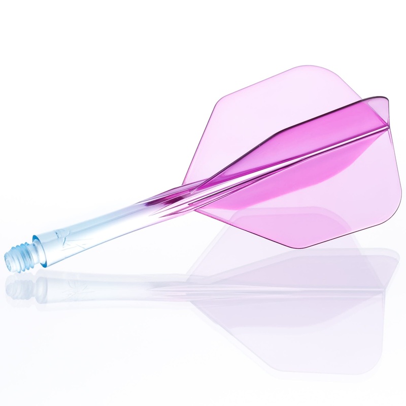 Caliburn SUP Flights – Moulded Flight & Shaft – Standard No6 – Two Tone Blue Short