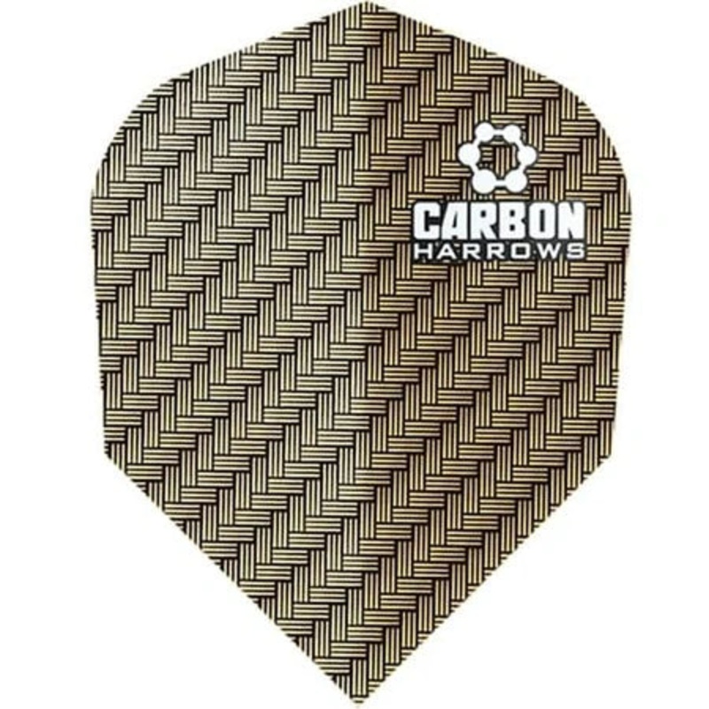 Harrows Carbon Dart Flights – Standard Gold