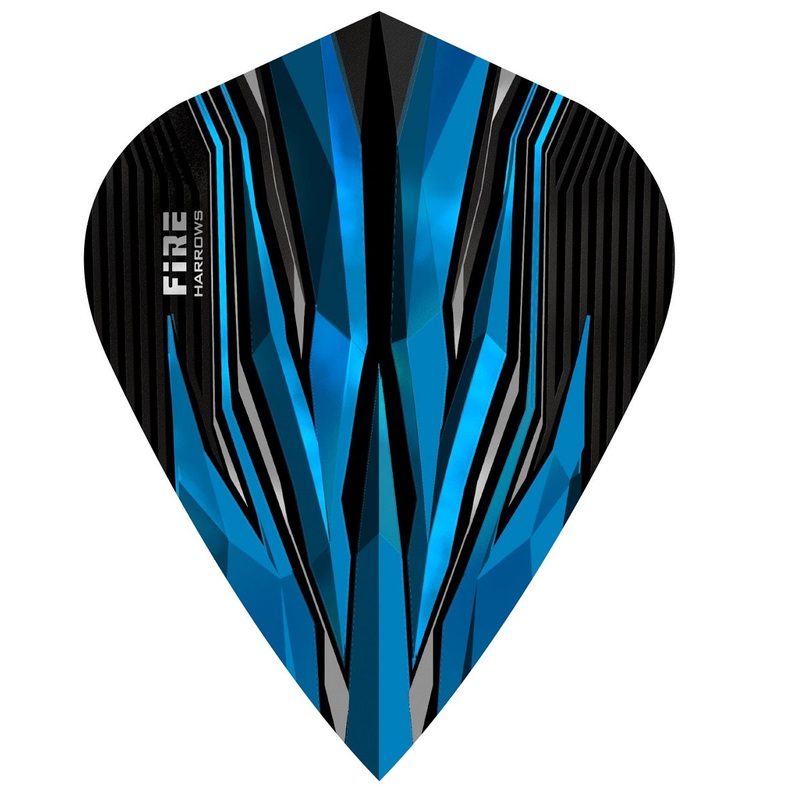 Harrows Fire Aqua Kite Dart Flights Aqua