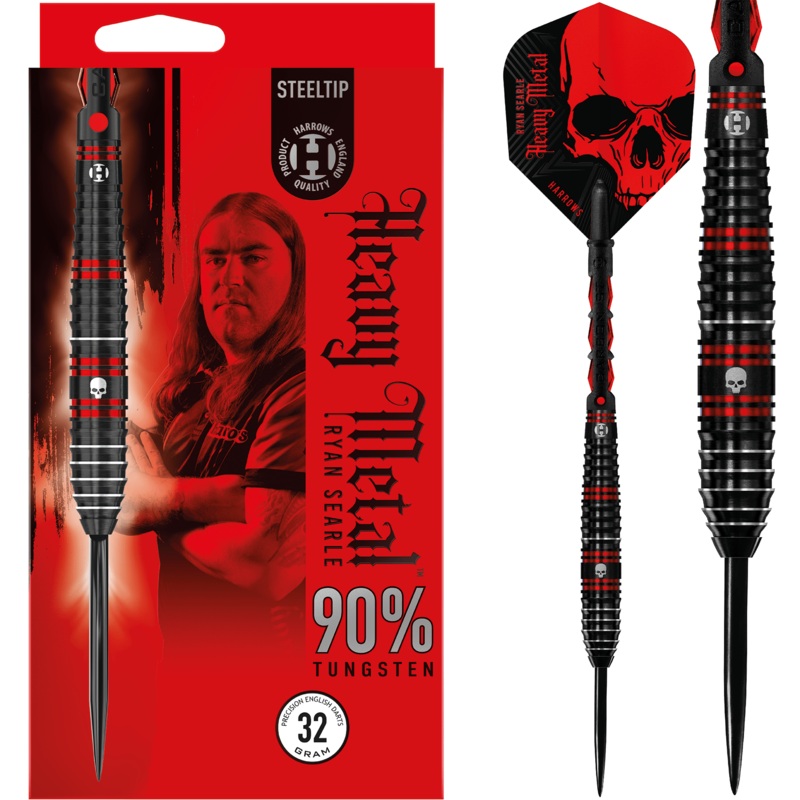Harrows Ryan Searle Darts – Steel Tip – 90% – Heavy Metal 22g