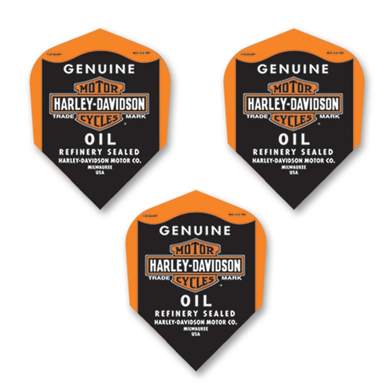 HHarley-Davidson Dart Flights – Shape Genuine Oil Shape 100 Micron Polymer