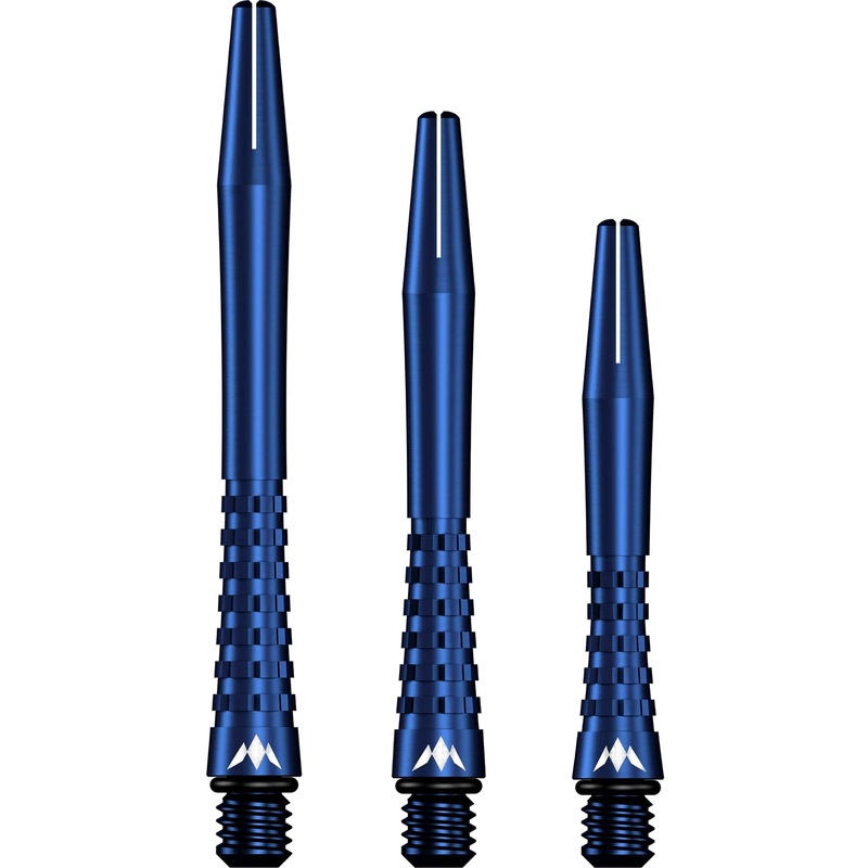 Mission Atom13 Aluminium Shafts – Anodised Metal Stems – Blue Short