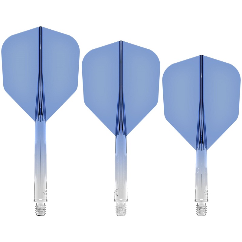 Mission Force 90 – New Moulded Flight & Shaft System – Standard No6 – Gradient – Transparent Blue Medium