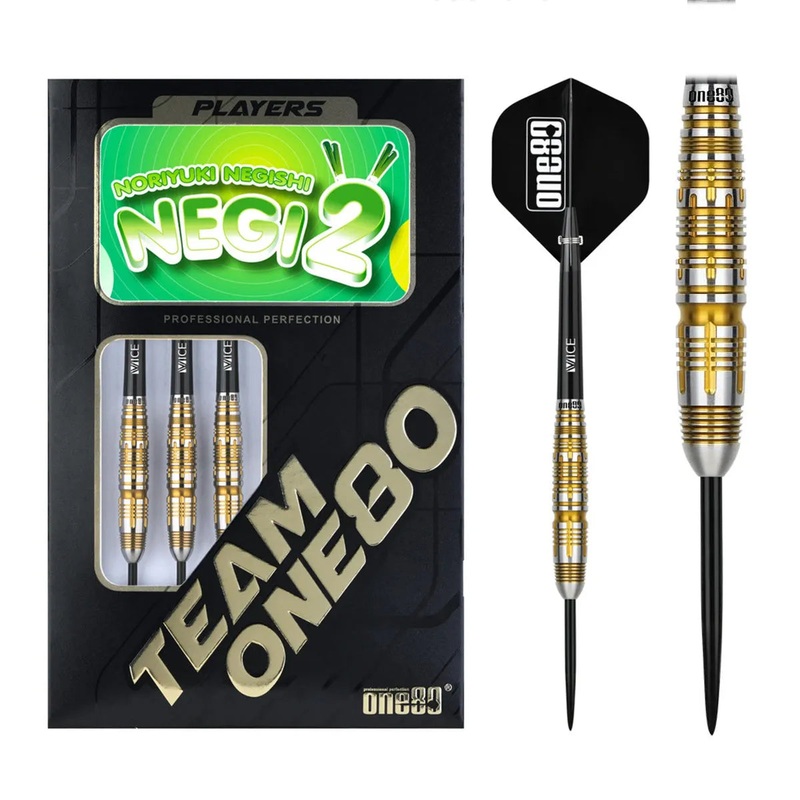 One80 Noriyuki Negishi Signature 2 90% Tungsten Steel Tip Darts 21 GRAM