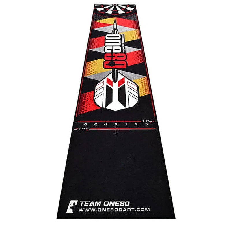 One80 Poly Dart Mat – Logo Incl. Oche Tape
