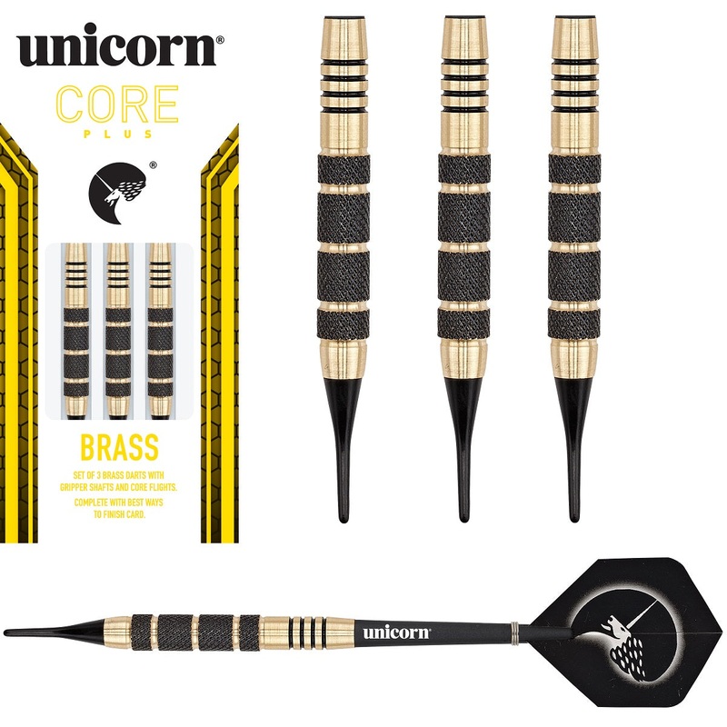 Unicorn Core Plus Brass Soft Tip Darts 17 Gram